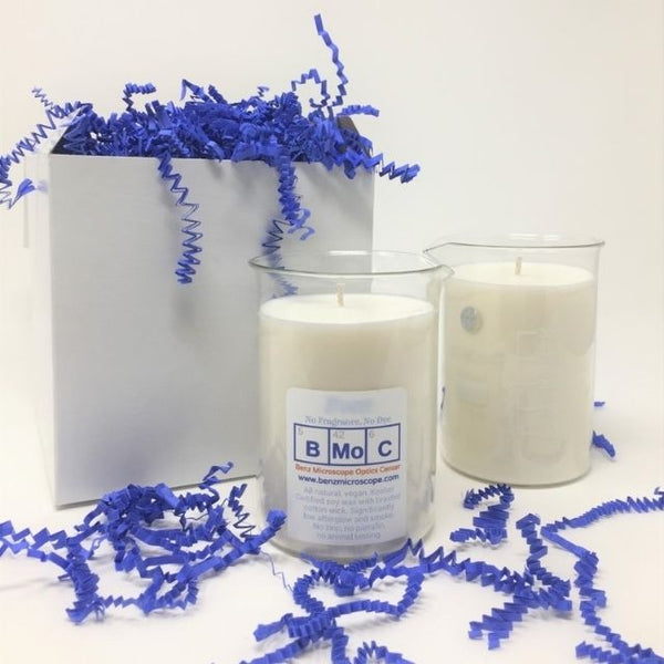 BMoC candles gift box blue shreds