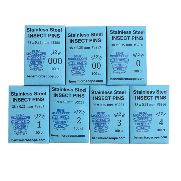 Benz Microscope Premium Steel Insect Pins, 100 pkInsect PinsConsumablesInstructional_Entomology3255 - VAR