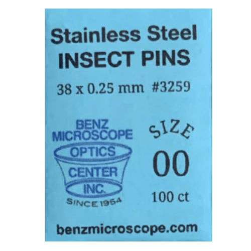 Benz Microscope Premium Steel Insect Pins, 100 pkInsect PinsConsumablesInstructional_Entomology3259