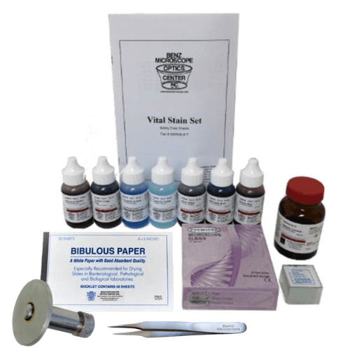 Complete Slide Making Kit, Slides, Stains, Forceps, Laboratory Supplies_Slides and Accessories_Stains and Chemicals BZ0901