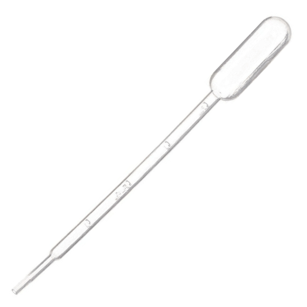 Disposable Plastic Transfer Pipette Droppers, 4 ml Capacity, 1ml Draw Laboratory Supplies_Consumables_Plasticware SKU L650