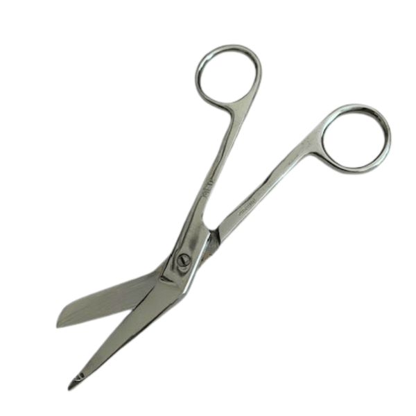 Medical Lister Bandage Scissors, 5-5/8", Chromed Steel open view