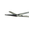 Medical Lister Bandage Scissors, 5-5/8", Chromed Steel close up view