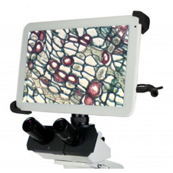 Moticam tablet on national binocular microscope