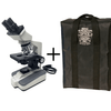 National 157 Advanced Series Binocular Biological Reconditioned Microscope - Benz Microscope Optics Center - Carry Case