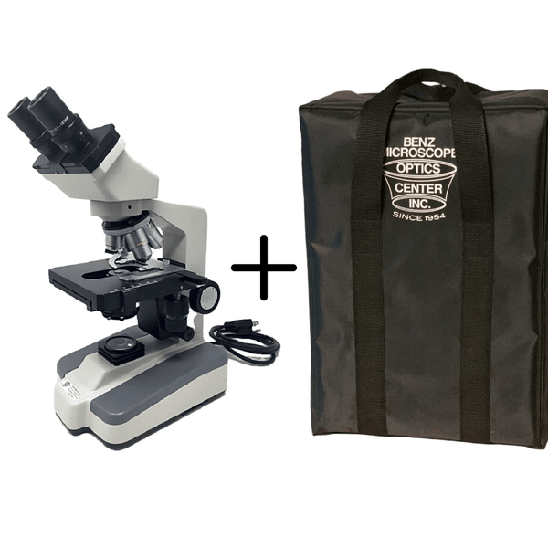 National 157 Advanced Series Binocular Biological Reconditioned Microscope - Benz Microscope Optics Center - Carry Case