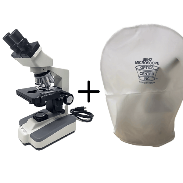 National 157 Advanced Series Binocular Biological Reconditioned Microscope - Benz Microscope Optics Center - Dust Cover