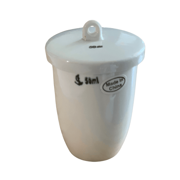 Porcelain Crucible, High Form with Lid, 50 mLPorcelain CrucibleApplication_ChemistryCategory_PorcelainL804