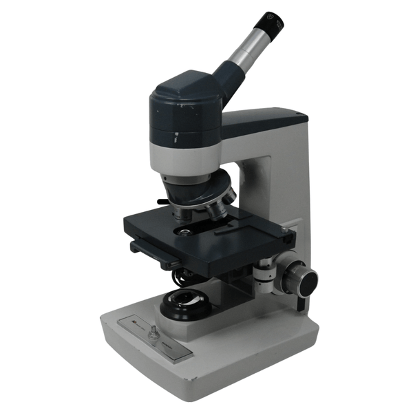 AO OneTen Series Monocular Compound Reconditioned Microscope - Benz Microscope Optics Center -U-AO110M - Used -front tilt