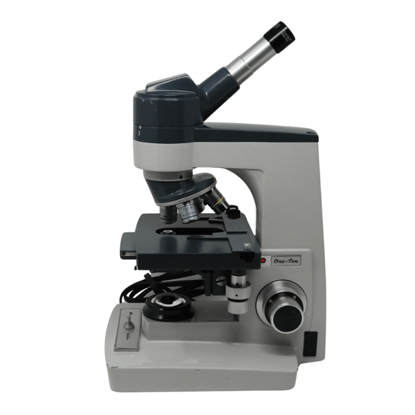 AO OneTen Series Monocular Compound Reconditioned Microscope - Benz Microscope Optics Center -U-AO110M - Used - left side