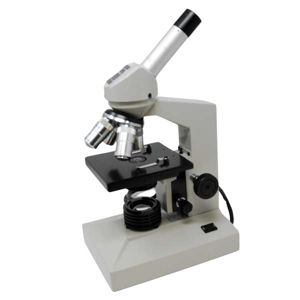 Fisher Micromaster VSHL-4D Monoc, 4x/10x/40x/100x Compound Reconditioned Microscope - Benz Microscope Optics Center - left