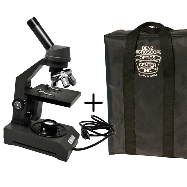 Swift 2240 Series Monocular Compound ReconditionedMicroscope- Benz Microscope Optics Center - U-2250 - Used - carry case