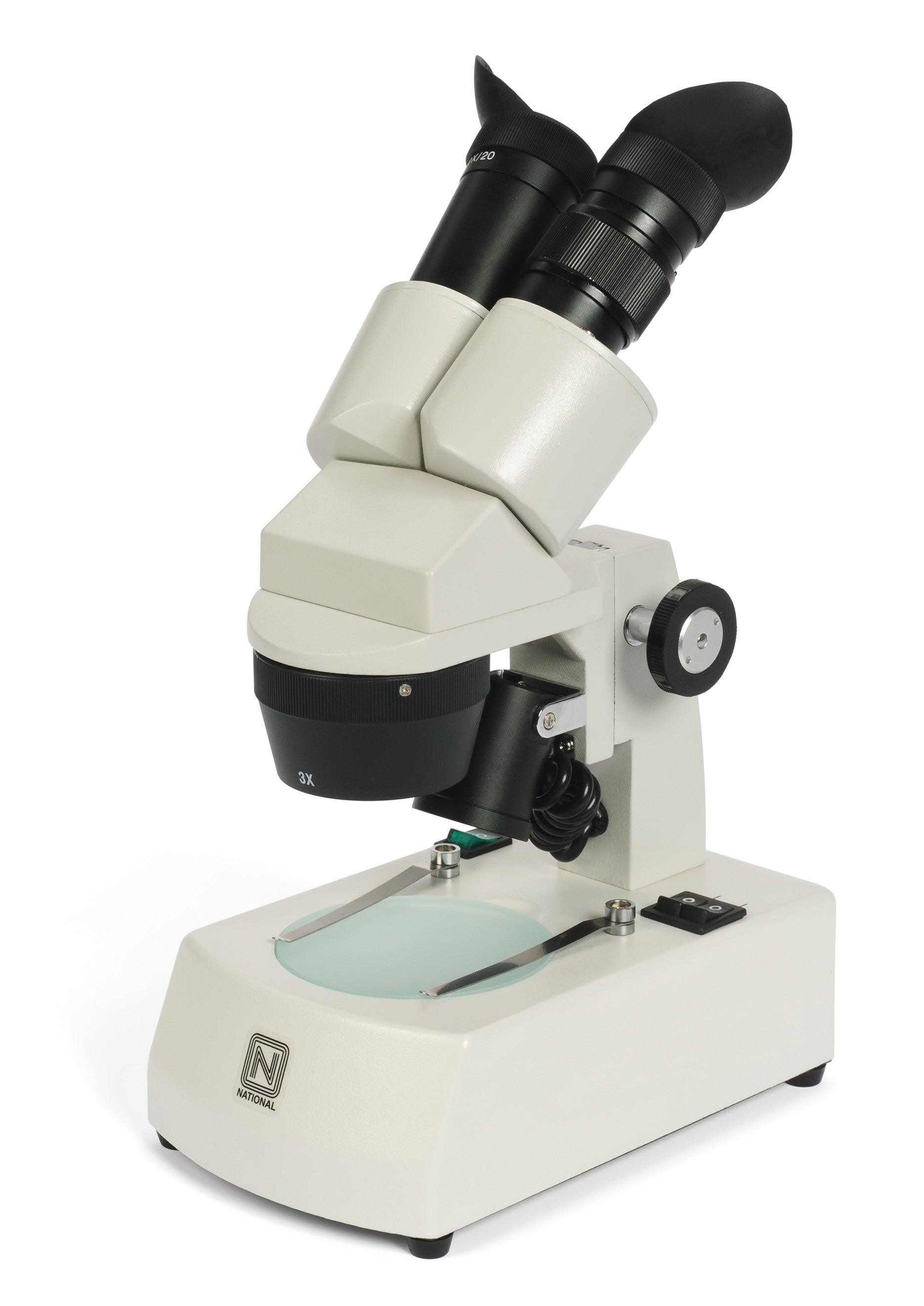 Microscope stéréo avec support mécanique & poignée, Microscopes
