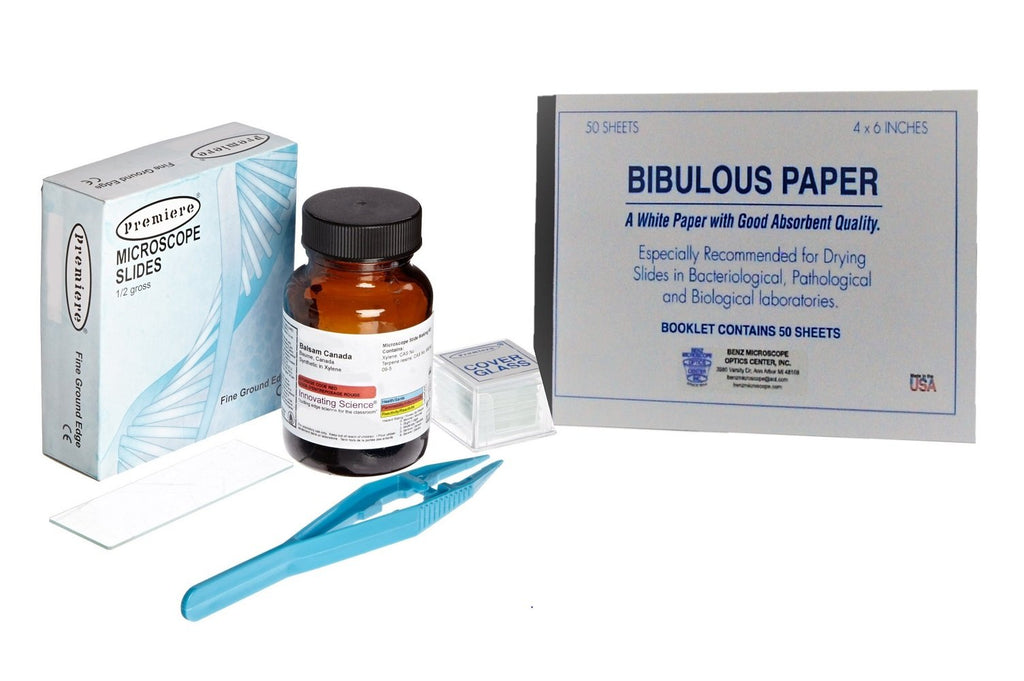 Permanent Microscope Slide Making Kit with Bibulous Paper (AC0020K