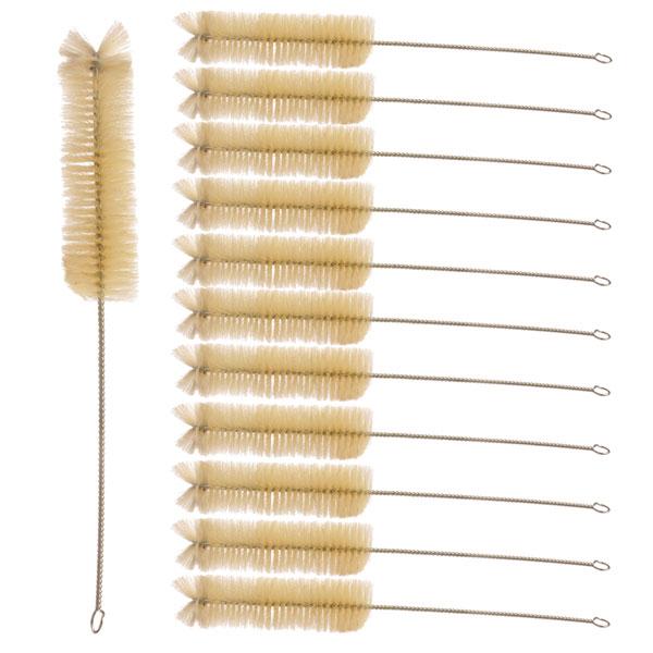 Natural Bristle Test Tube Brush, 4.75"  x 1.25" x 11.25" Pack/12 - Benz Microscope Optics Center - 3020/12Laboratory Supplies