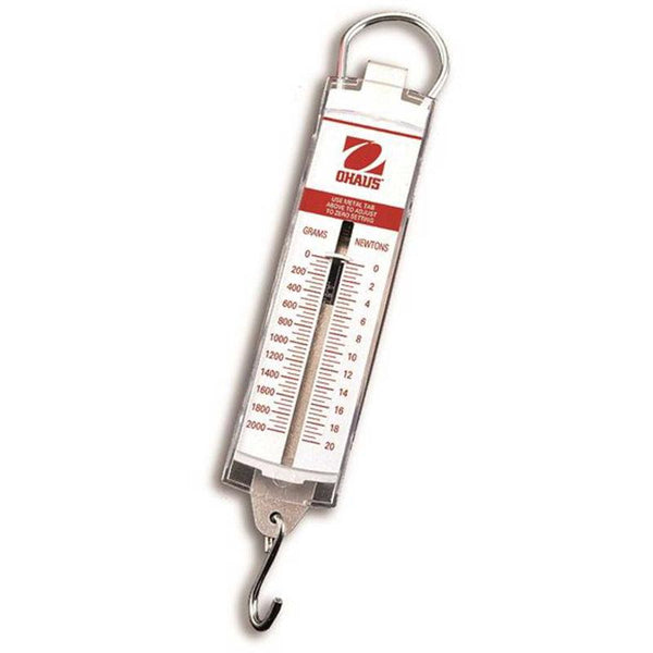 Ohaus Spring Scale, Grams, Ounces, Red FaceplateSpring ScalesInstructional_Physical SciencesSubject_MeasurementOH8001 - MA