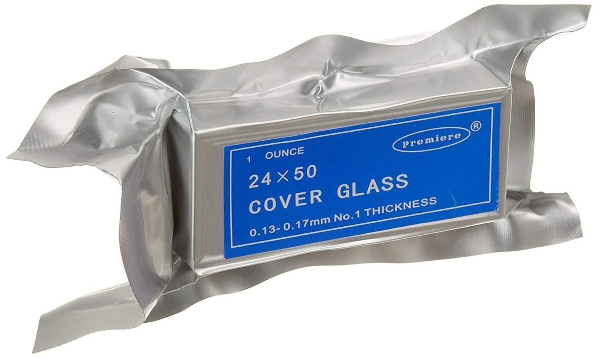 Premiere Glass Cover Slips, 24 x 50 mm, #1 Thickness, 1oz