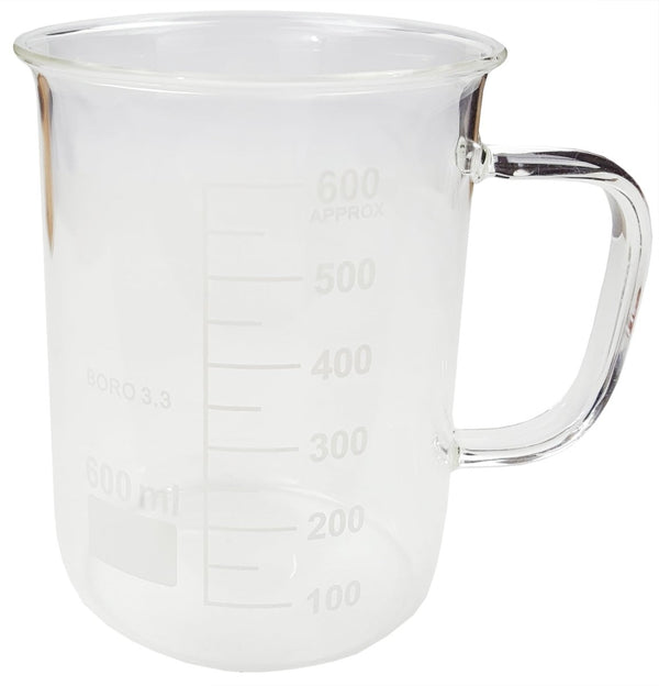Scientific Beaker Mug, Borosilic Glass, 600ml/20.28oz Coffee Mugs Gifts_Mugs BKM600