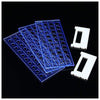Translucent Test Tube Rack, 40 Tube Capacity, Pipettes to 18mm diameter A8044 - Benz Microscope Optics Center - unassembled