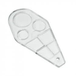 Triple Magnifier, Clear Plastic, 2x, 6x, 8x Magnification - US300 - Benz Microscope Optics Center - Instructional Materials