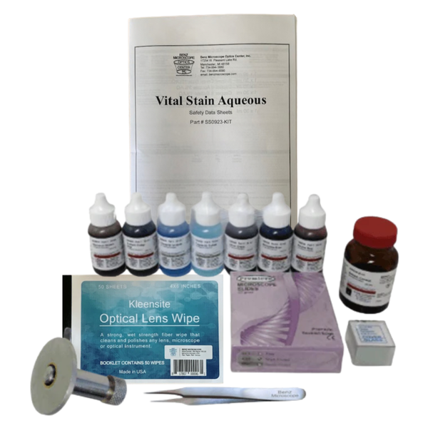 Complete Slide Making Kit with Slides, Stains, Mounting Media & More
