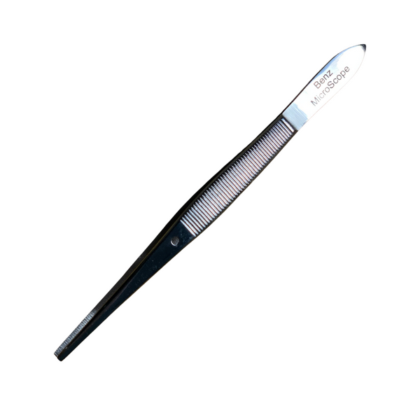 Benz Microscope Medium Point Polished Stainless Steel Forceps - 1