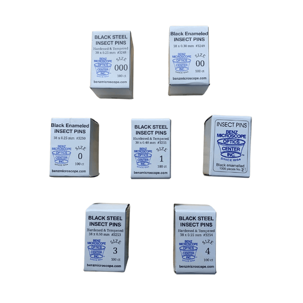 Benz Microscope Premium Black Enameled Insect Pins, Box of 1,000Science & LaboratoryInstructional_EntomologyLaboratory Supplies_Entomology3248B