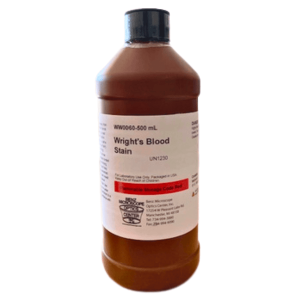 Benz Microscope Wright's Blood StainStains and ChemicalsLaboratory_Stains and ChemicalsMade in USABZ0060-500