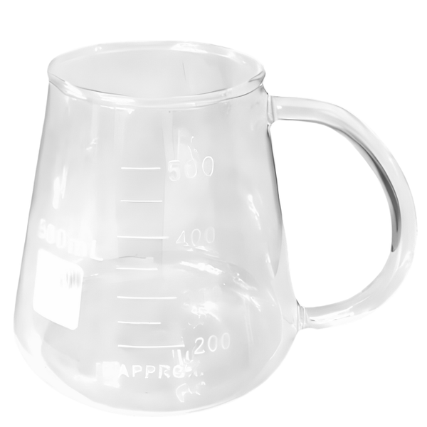 Glass Erlenmeyer Conical Flask Mug, 500 mLMugsGifts_MugsBKM500F