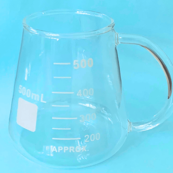 Glass Erlenmeyer Conical Flask Mug, 500 mLMugsGifts_MugsBKM500F