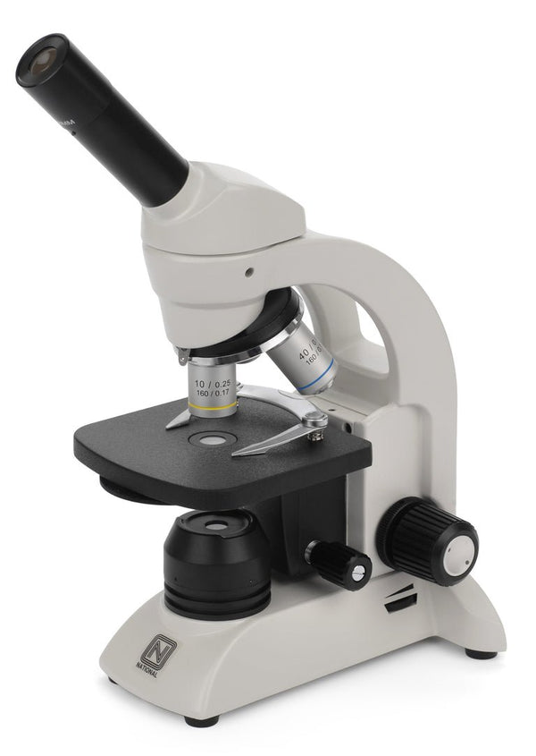 National 205 Series Student Compound Microscope, Cordless, MonocularMicroscopesMicroscopes_CompoundMicroscopes_National210-RLED