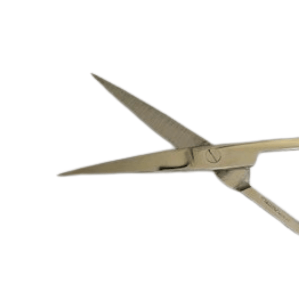 Surgical Operating Scissors, 4-1/2" Sharp Tips, Polished Stainless Steel close up view