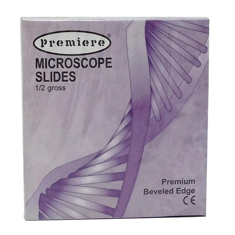 Premiere Frosted Glass Slides, Beveled, 3" x 1" (#2015B) - Benz Microscope Optics Center