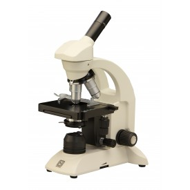 National 210 Series Microscope. features a large 135mm x 135mm (5 1/4 in. x 5 1/4 in.) stage, with professional quality, low profile mechanical specimen holder with low-position coaxial x-y controls. 1.25 N.A. Abbe condenser with spiral focusing mount, iris diaphragm, swing-out filter holder, blue filter supplied.