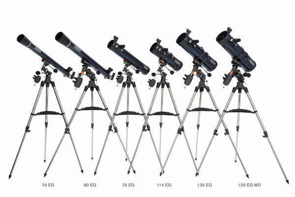Celestron Astromaster 130EQ-MD Telescope 31051. If you're looking for a dual-purpose telescope appropriate for both terrestrial and celestial viewing, then the AstroMaster Series is for you. Each AstroMaster model is capable of giving correct views of land and sky. 