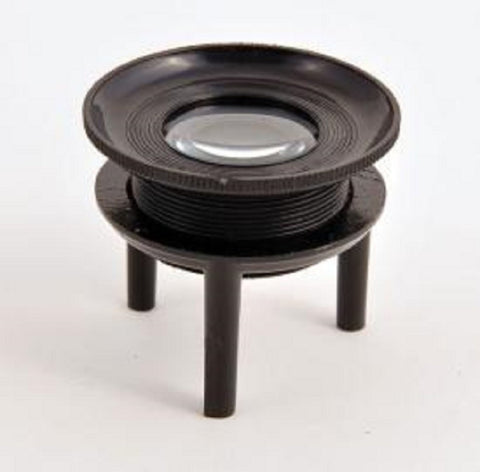 Tripod Magnifier, 10x Magnification, Metal Stand, Glass Lens (#595) - Benz Microscope Optics Center