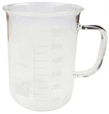 Scientific Beaker Coffee Mug, Borosilic Glass, 600ml/20.28oz (BKM600)