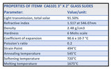 Premiere Large Plain Glass Slides, 3" x 2" (#CA6101)
