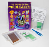 Basic Plastic Slide Making Kit with The World of the Microscope Book (#BZK2300B) - Benz Microscope Optics Center