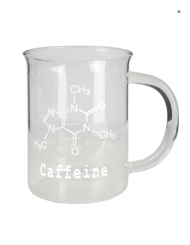 Caffeine Beaker Mug, Borosilicate Glass, 500ml, 16.9 oz (BKM500C)