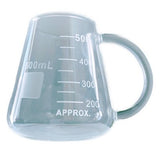Glass Erlenmeyer Conical Flask Mug, 500 mL  (#BKM500EF)