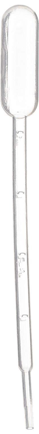 Disposable Plastic Transfer Pipette Droppers, 4 ml Capacity, 1ml Draw (#L650)