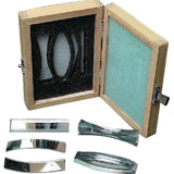 Optics Set, Acrylic, 5 pc in Wooden Box (#P966) - Benz Microscope Optics Center