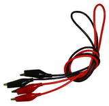 Connection Wires with Insulated Alligator Clips 24" Long, 5 Red and 5 Black (#PE9303/10)