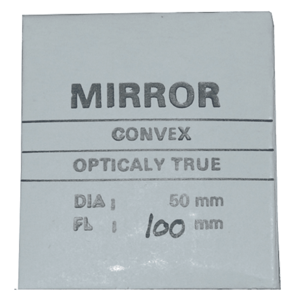 Convex Mirror, 50 mm Diameter, 100 mm Focal Length - Benz Microscope Optics Center216Instructional Materials