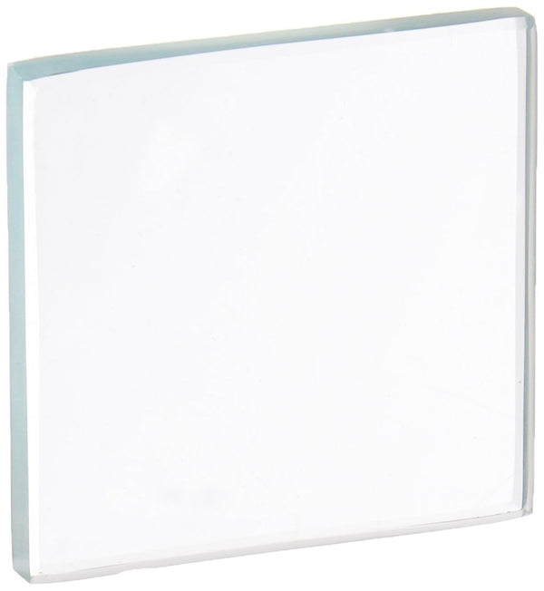 Glass Streak Plate, 2" Height X 2" Width X 1/4" Thick, #US214 - Benz Microscope Optics Center - Upright view