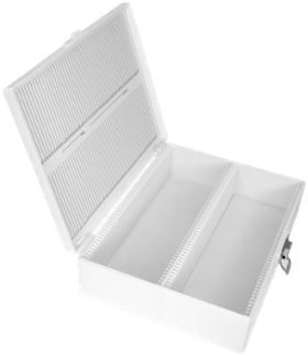 Microscope Slide Storage Box for 3" x 2" Slides, 100 Capacity (5220)Slide Storage BoxLaboratory Supplies_Slides and Accessories5220