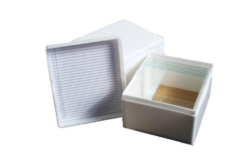 Plastic Slide Storage Box for 3" X 2" Slides, 25 Capacity - Benz Microscope Optics Center5210Laboratory Supplies