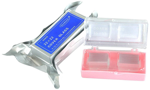 Premiere Glass Cover Slips, 18 or 22 mm, No.1 or No.2 Thickness - Benz Microscope Optics Center2070PLaboratory Supplies