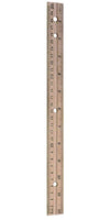 Wood Ruler with Binder Holes, 12"/30cm - Benz Microscope Optics CenterC36009/12Instructional Materials